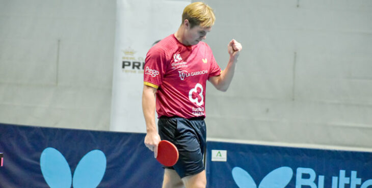 Hampus Soderlund en un encuentro de esta campaña. Foto: Real Club Priego Fundación Kutxabank