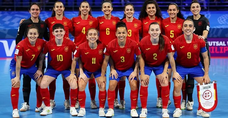 Las jugadoras de Claudia Pons en el partido de Cuartos de final del Mundial