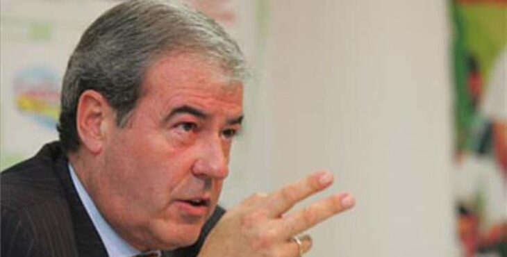 Enrique Orizaola en una rueda de prensa.