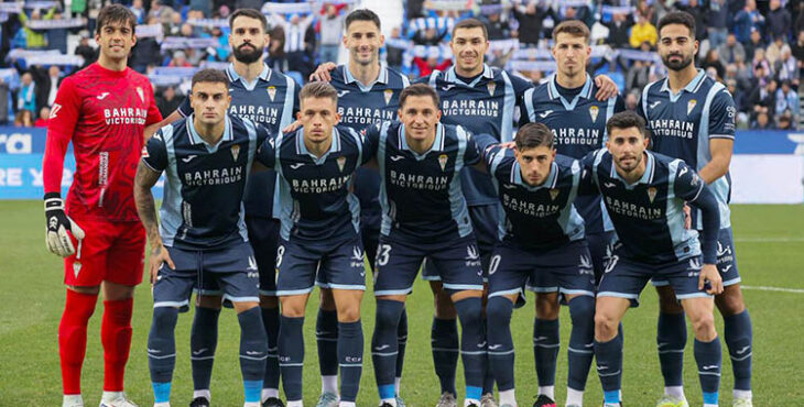 El once del Córdoba CF en Butarque.