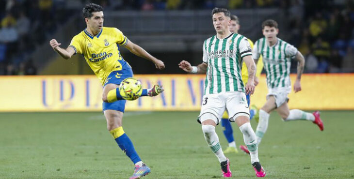 Carracedo en el partido del sábado en Las Palmas. Foto: LaLiga Hypermotion