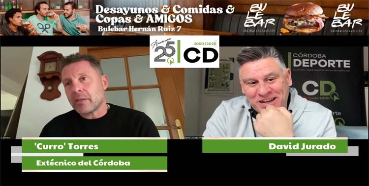 Curro Torres durante su entrevista con David Jurado.
