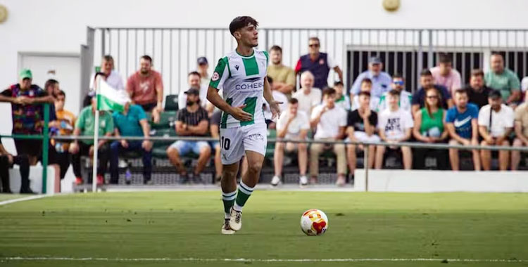 Javi Feria jugando en El Palmar. Foto: Xerez Deportivo FC