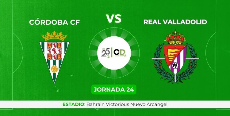 Sigue la crónica on line del Córdoba CF vs Real Valladolid.