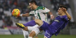 Florin pugna por el balón en el último Córdoba-Leganés.