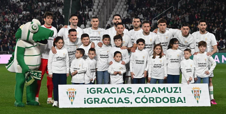 El once del Córdoba ante el Real Valladolid que homenajeó al pueblo de Adamuz.