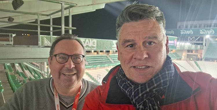 Rafa Fernández y David Jurado analizando el Córdoba vs Burgos.