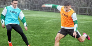 Alcedo y Diego Bri, durante un entrenamiento
