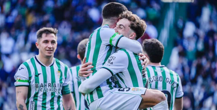 Los jugadores del Córdoba CF celebrando un gol antes el Leganés. Foto: LaLiga