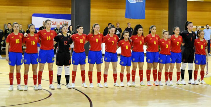 La formación del combinado español ante Croacia. Foto: RFEF