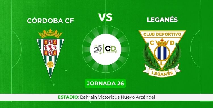 Sigue on line el Córdoba CF vs Leganés.