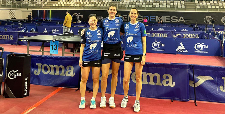 La tripleta prieguense no pudo dar una alegría en Tarragona como en 2025. Foto: CD Priego Mujer y Progreso