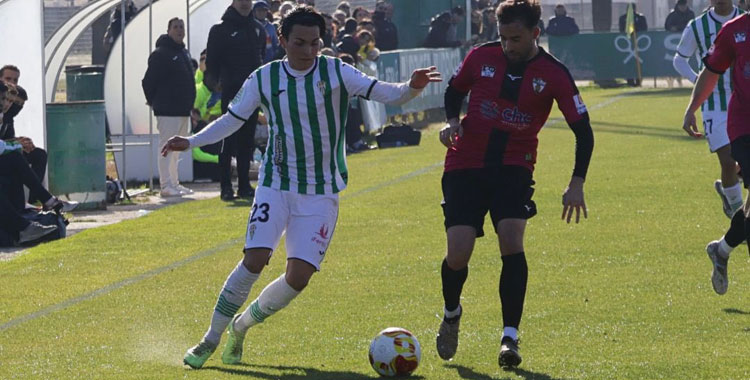 Un lance del derbi entre Córdoba B y Pozoblanco de hace unas semanas. Foto: CCF