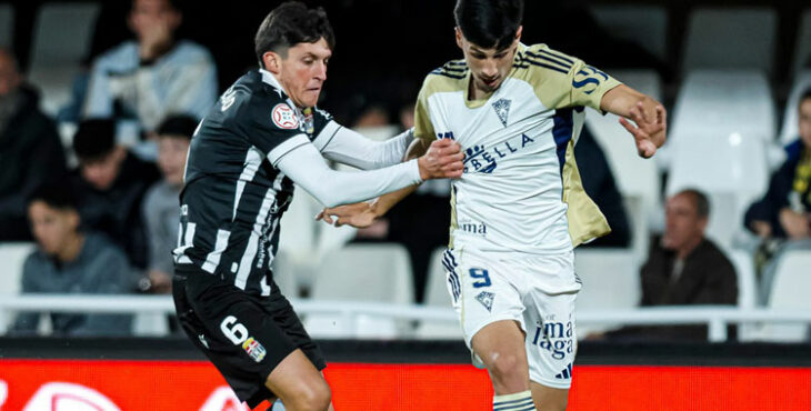 Víctor Sánchez en su debut con el cuadro marbellí. Foto: Marbella FC