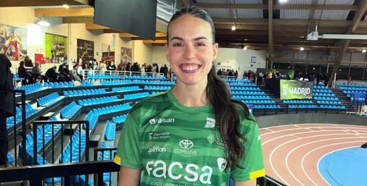 Carmen Avilés posa antes de una prueba.