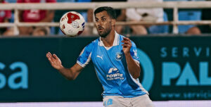 Fede Vico en un partido con el Ibiza.