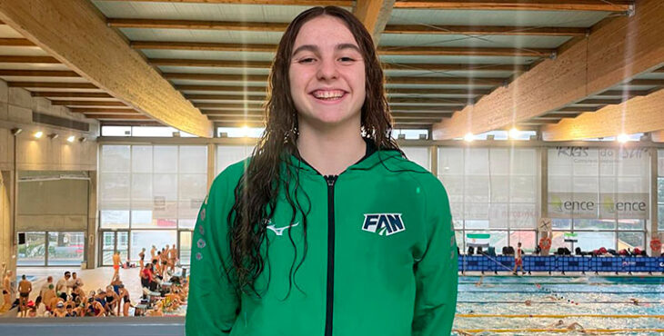 Helena Castillo. en la competición nacional por federaciones.