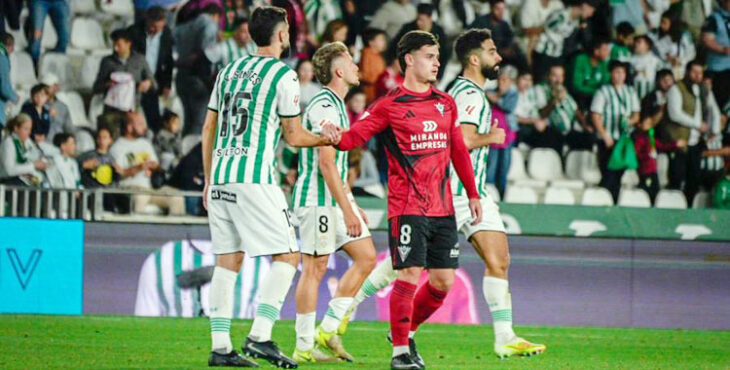 Córdoba y Mirandés se debieron conformar con un empate, el primero para el Córdoba desde diciembre. Foto: LaLiga Hypermotion