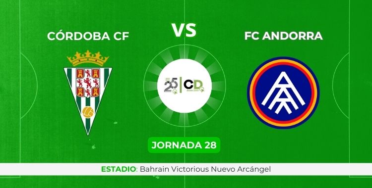 Sigue on line la crónica del Córdoba CF vs Andorra.