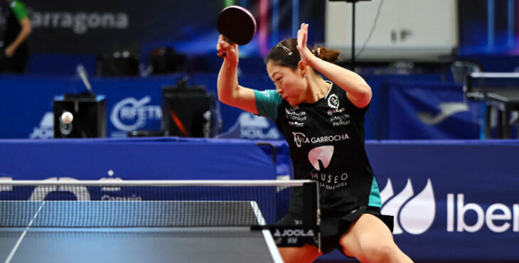 Jiaqi Meng ganó sus dos partidos en Vic. Foto: José Izquierdo / RFETM