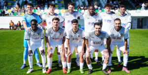 El once pozoalbense frente al Cádiz B. Foto: CD Pozoblanco