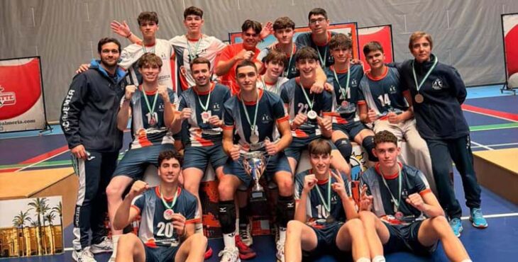 El Academia Voleibol Córdoba, subcampeón de Andalucía.