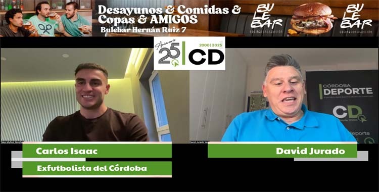 Carlos Isaac durante su entrevista con David Jurado desde Polonia.