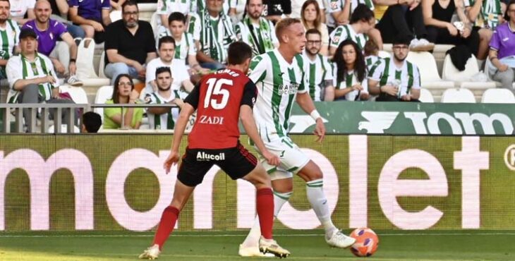 Obolskii en la visita del Mirandés a El Arcángel de la pasada campaña.