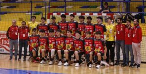 Pablo Sánchez con la selección española juvenil.