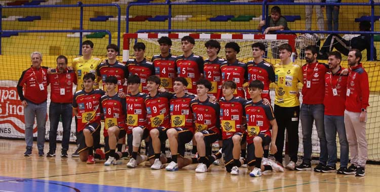 Pablo Sánchez con la selección española juvenil.