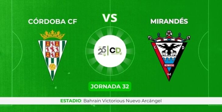 Sigue la crónica on line del Córdoba CF vs Mirandés.