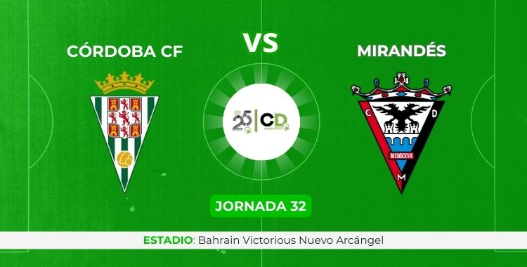 Sigue la crónica on line del Córdoba CF vs Mirandés.