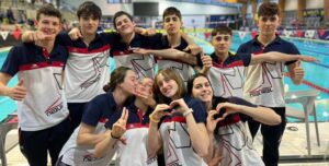 Nadadores del Navial en el Nacional Infantil.