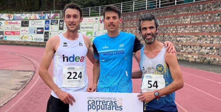 Podio masculino del Meeting-Cross de Baena.