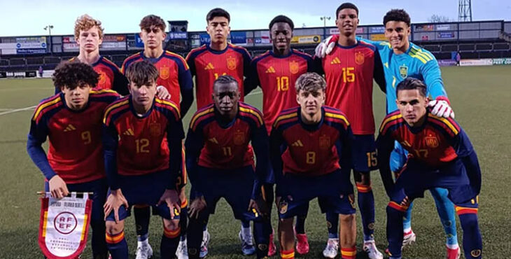 Alineación de la Selección sub17 ante Irlanda del Norte.