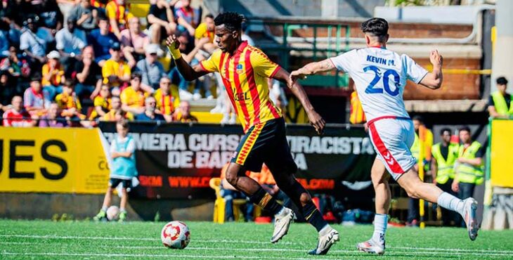 Saturday durante un encuentro con el UE Sant Andreu. Foto: Ciudad de Lucena