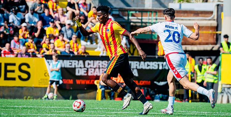Saturday durante un encuentro con el UE Sant Andreu. Foto: Ciudad de Lucena