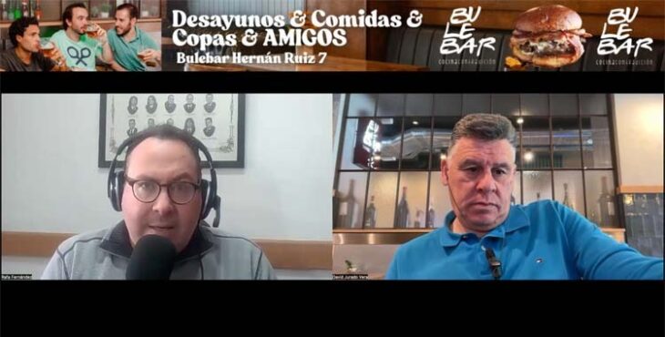 Rafa Fernández y David Jurado debatiendo sobre la actualidad del Córdoba tras sus cuatro derrotas consecutivas.