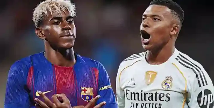 Lamine Yamal y Kilian Mbape representa la nueva imagen del Clásico Barça vs Real Madrid.