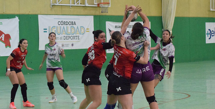Las jugadoras disputan un balón durante un encuentro de la presente temporada.
