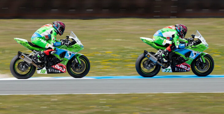 Las 'Balas Verdes' en la catedral del motociclismo, Assen