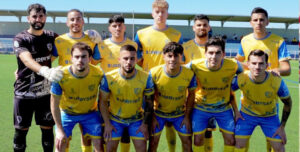 Los once titulares del Palma del Río en su victoria frente a la Rociana.