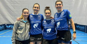 Las jugadoras del Museo de la Almendra Francisco Morales tras ganar al CTM Jerez