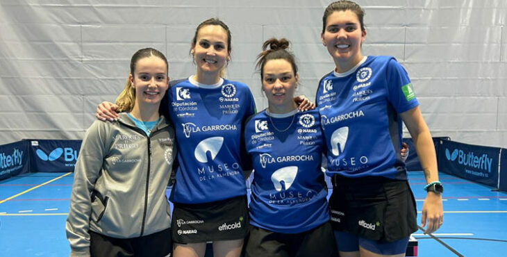 Las jugadoras del Museo de la Almendra Francisco Morales tras ganar al CTM Jerez