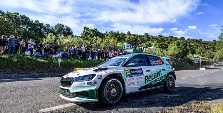 Cohete Suárez trazando una curva en el tramo de Pozoblanco.