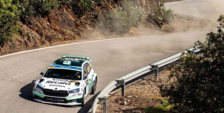 José Antonio 'Cohete' Suárez en un tramo.