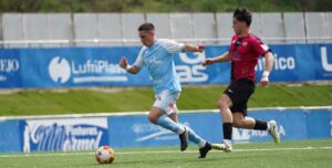 Lance del derbi entre el Ciudad de Lucena y el Pozoblanco.