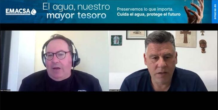 Rafa Fernández y David Jurado valorando la victoria en Cádiz.