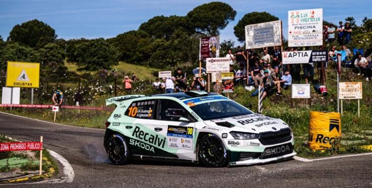 'Cohete' Suárez manda en la Qualifying del Rally Sierra Morena.