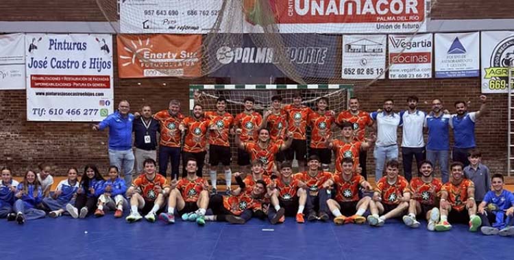 El ARS Palma del Río celebra su triunfo ante el Antequera.